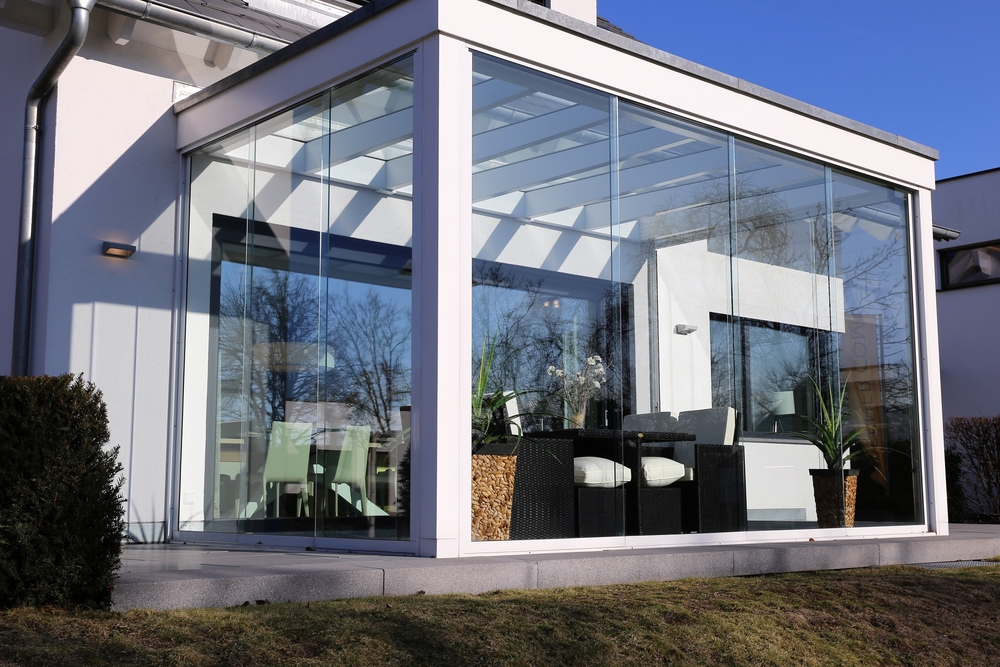 moderner Wintergarten - puristisches Design